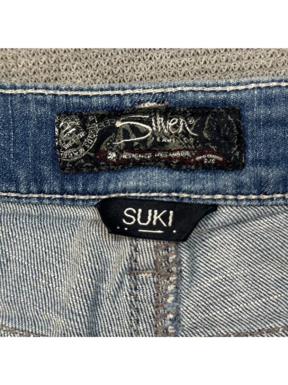 Silver Suki High Capri Jeans Womens Size W30/L22.5 Blue Denim Super Stretch - Picture 6 of 14
